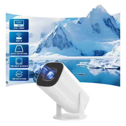 Android 11 Projector with WiFi 6 and Bluetooth